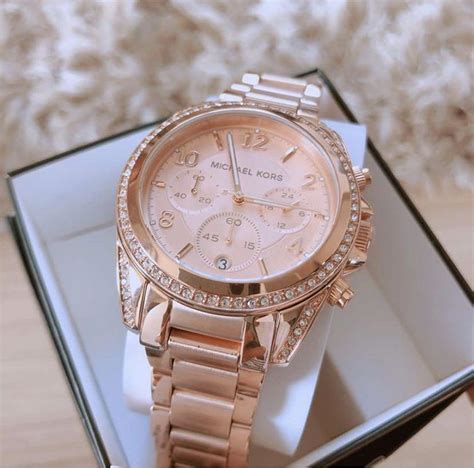 michael kors blair silver and rose gold watch|michael kors silver rose gold.